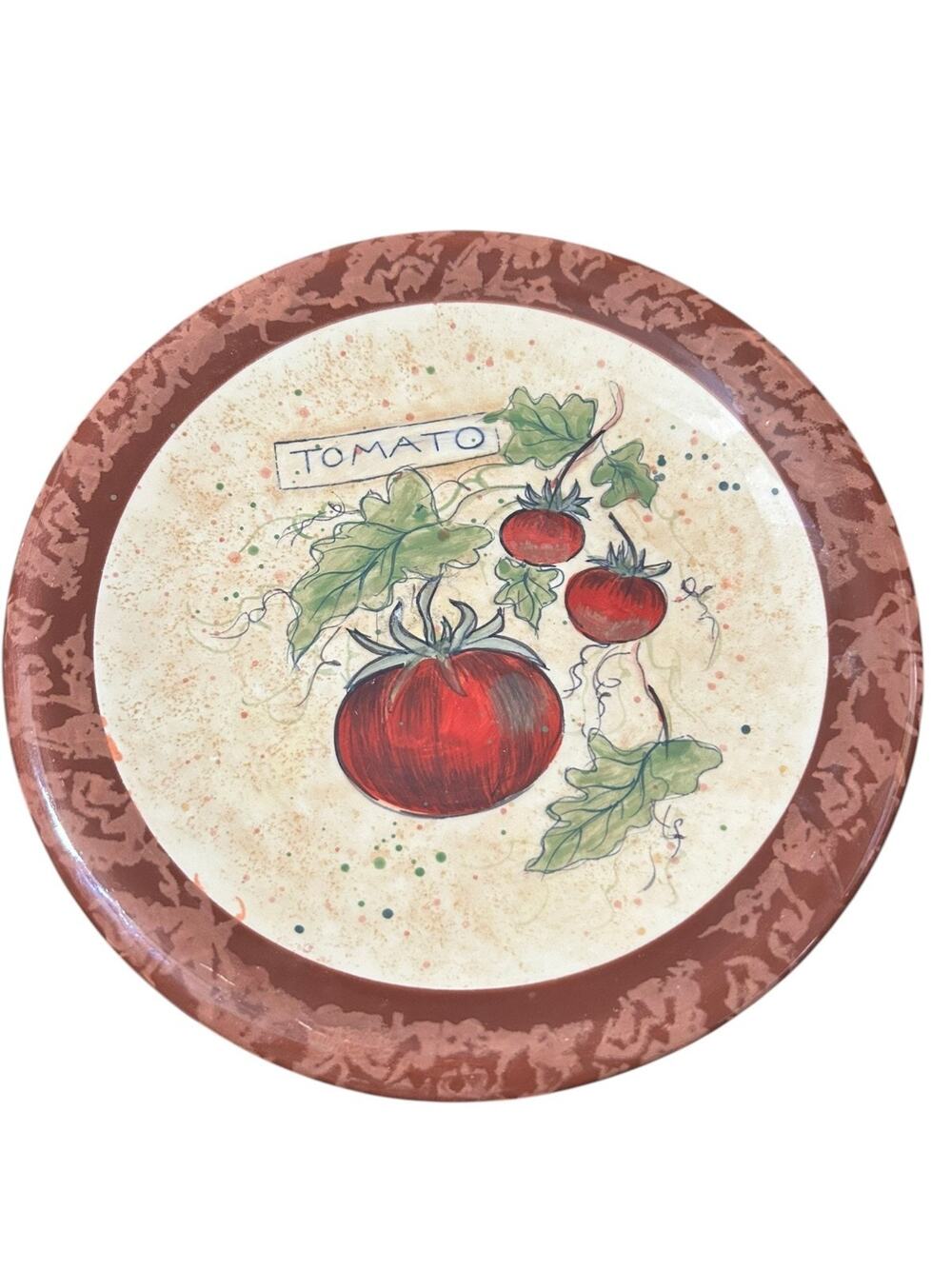 Certified International Susan Winget plate/Bowl "tomato"